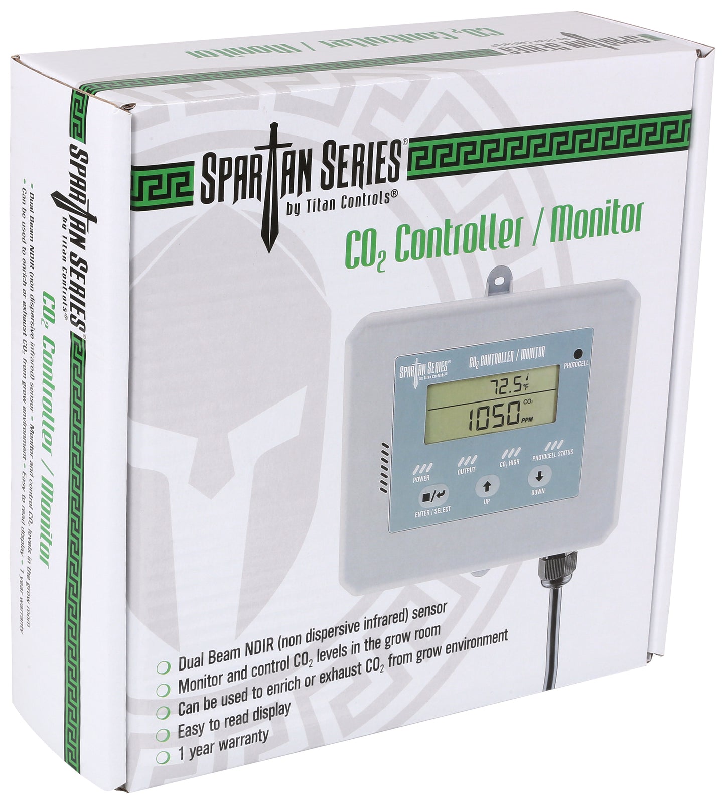 Titan Controls Spartan Series CO2 Controller | Digital CO₂ Monitor & Regulator for Grow Rooms