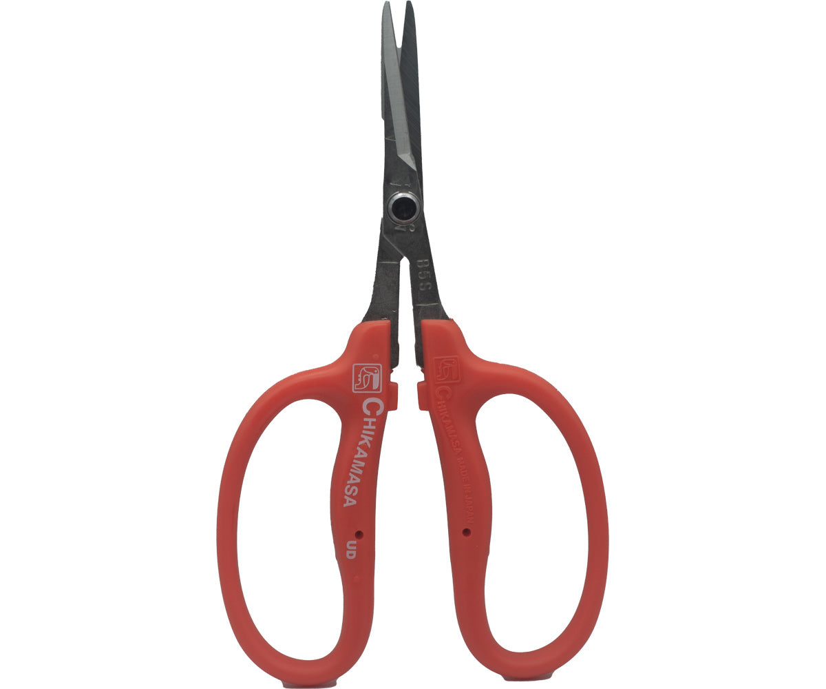 Chikamasa B500SLF Scissors – Slanted Blade, Fluorine-Coated Stainless Steel (Set of 2) | Precision Trimming Shears
