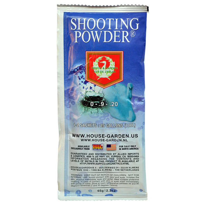 House & Garden Shooting Powder 65g – Bloom Booster (2 & 6 Sachet Packs Available)