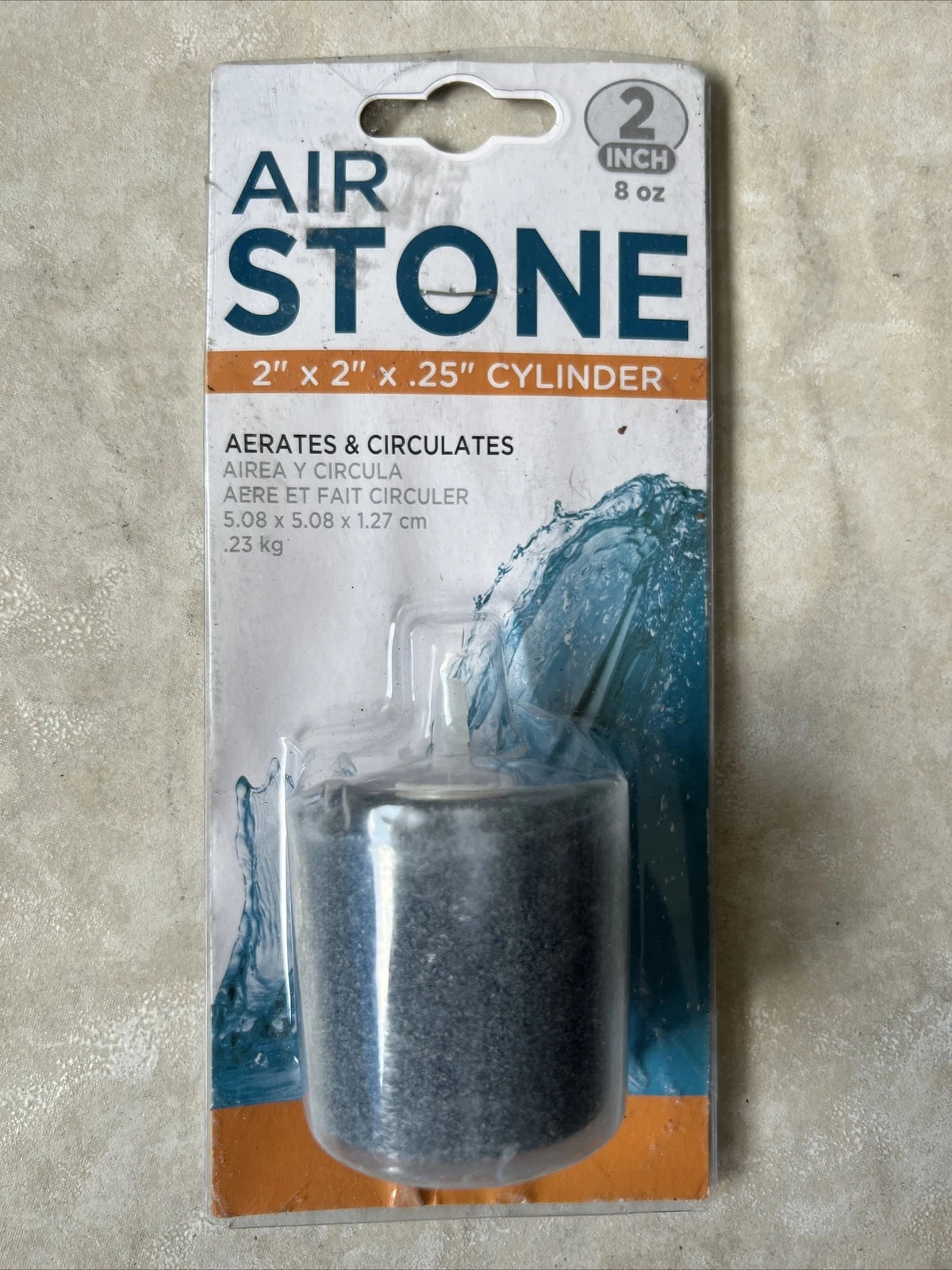 2-Inch Air Stone Cylinder – (Pack of 2) Aquarium & Hydroponic Air Diffuser | Enhances Oxygen & Water Circulation