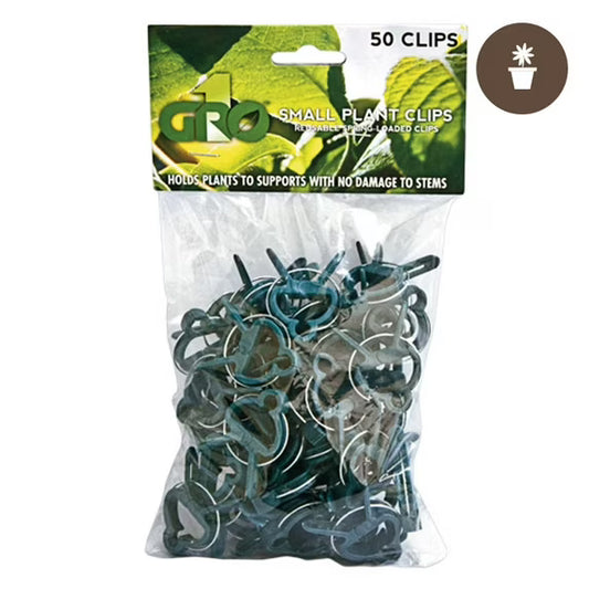 GROW1 -50pc Small Plant Clips - Green (Set of 10)