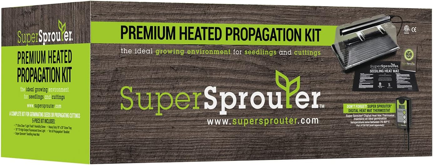 Super Sprouter propagation tray dome and heat mat system