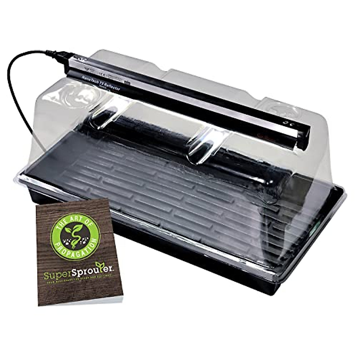 Super Sprouter Deluxe propagation kit with grow light and humidity dome