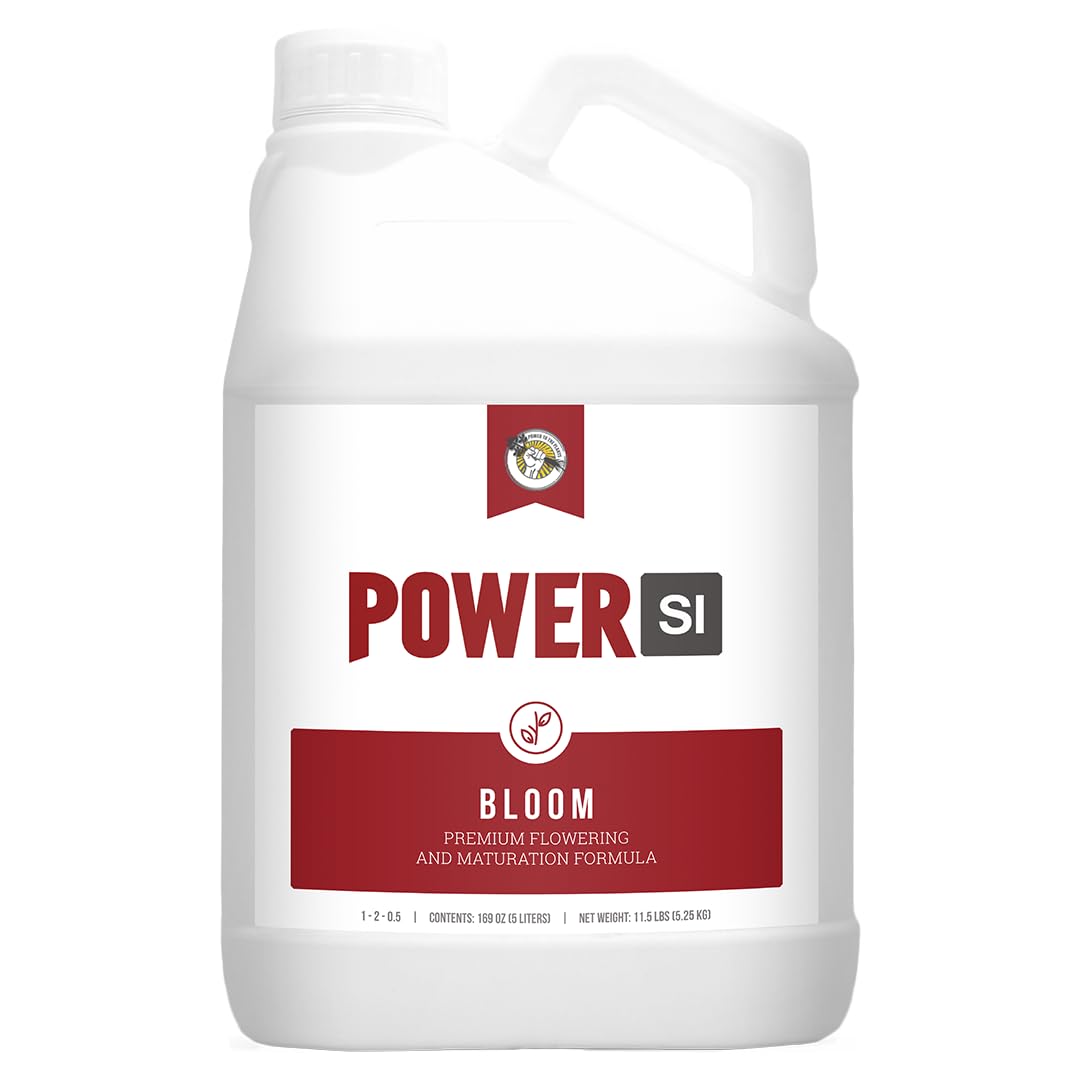 PowerSi Bloom 1L & 5L – Premium Flowering Additive with Bioavailable Silica and Exotic Plant Extracts – Enhances Flower Quality, Increase Bud Size