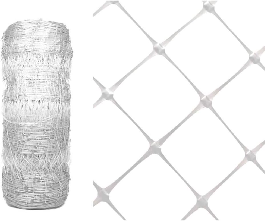 VineLine Trellis Netting – White | Heavy-Duty Garden Plant Support Net (Multiple Sizes)