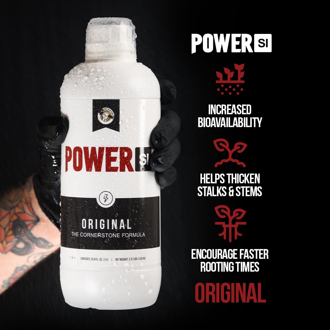 PowerSi Original 1L – Premium Silica Supplement for Stronger Plants & Maximum Nutrient Uptake – Enhances Growth, Resilience & Yield