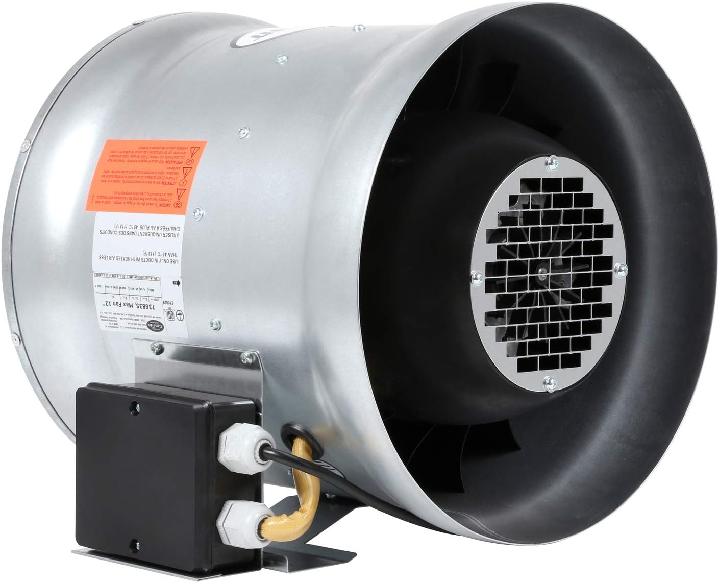 Can-Fan Max-Fan 12" – 1708 CFM | High-Output Mixed Flow Inline Fan for Grow Rooms & Professional Ventilation