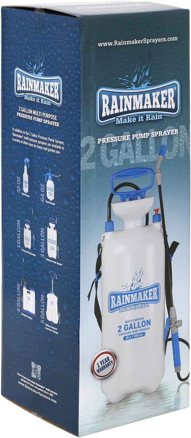 Rainmaker home and garden pump sprayer 2 gallon