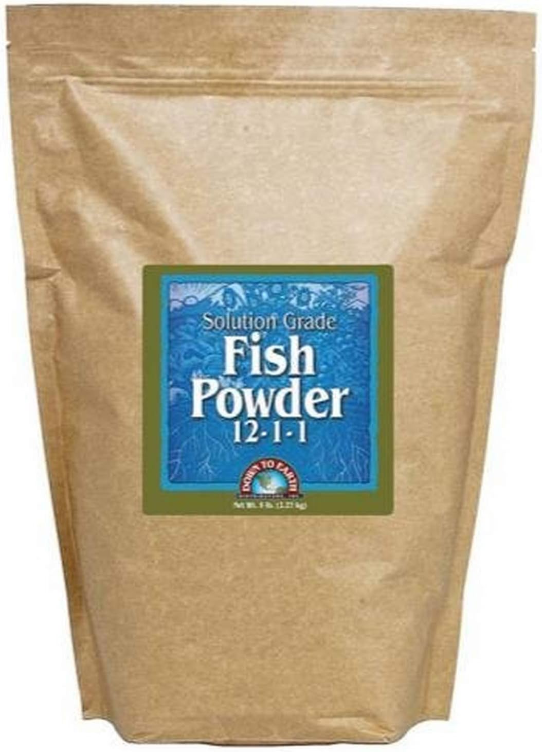 Down To Earth Fish Powder 12-1-1 Fertilizer 5 lb bag