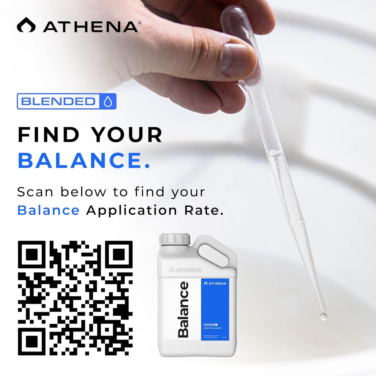 Athena Blended Balance – 1 Gallon | Liquid pH Buffer & Stabilizer for RO Water (Silicate Formula, Dosatron Compatible)