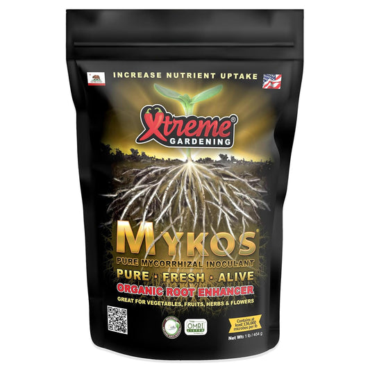 Xtreme Gardening Mykos Pure Mycorrhizal Inoculum – 1 lbs | Root Growth & Nutrient Uptake Enhancer