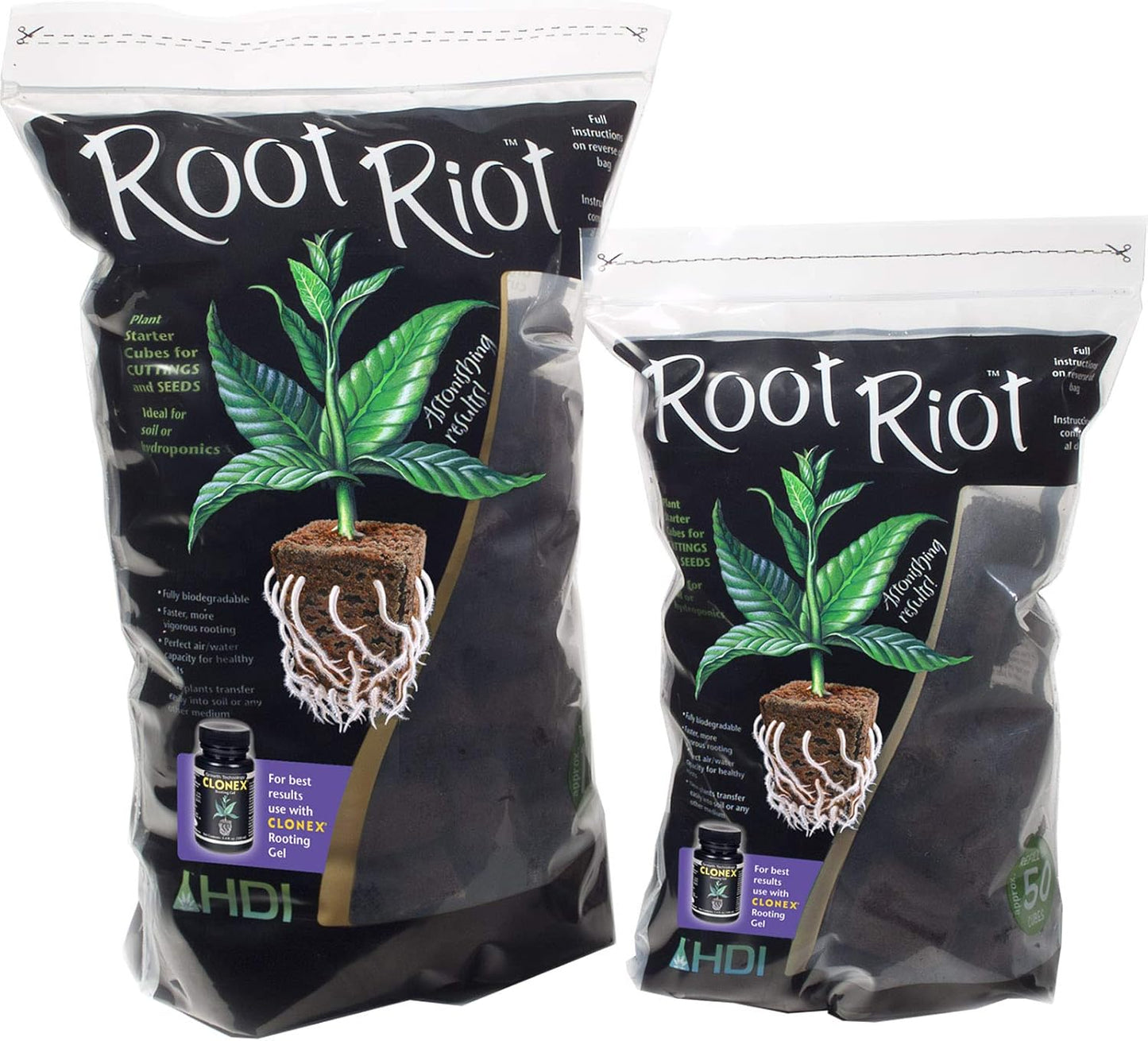 Root Riot Plant Starter Cubes bag of 100