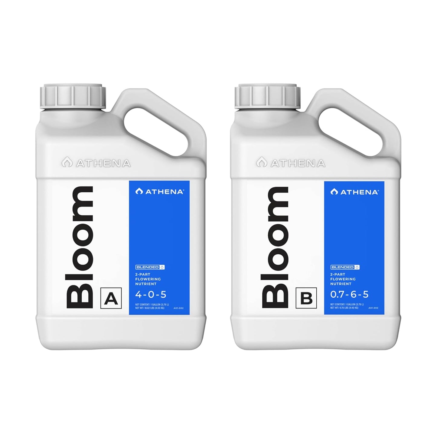 Athena Blended Bloom A&B 1 gallon nutrient set