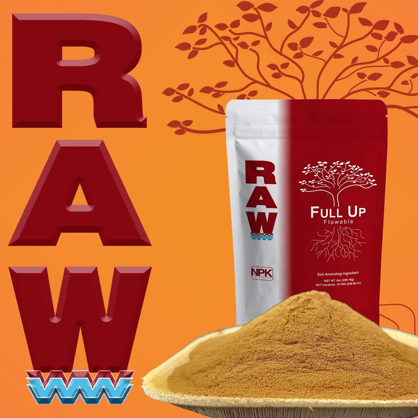 NPK RAW Full Up – 2 oz & 8 oz | Humic Acid Supplement for Nutrient Uptake & Root Health