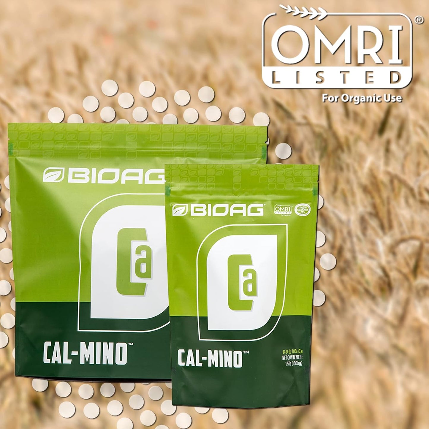 BioAg Cal-Mino Organic Calcium Fertilizer – 7 oz | Amino Acid Complexed Calcium for Plant Growth