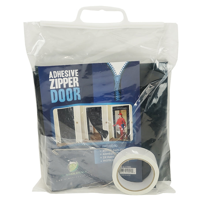 Adhesive zipper door 40 x 86 retail packaging