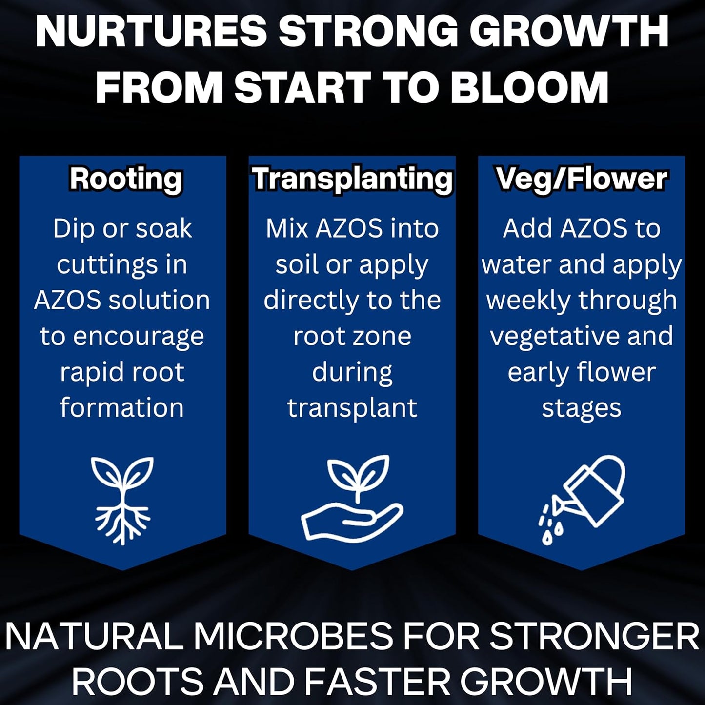 Xtreme Gardening Azos Growth Promoter – 12 oz | Nitrogen-Fixing Bacteria for Root & Vegetative Growth