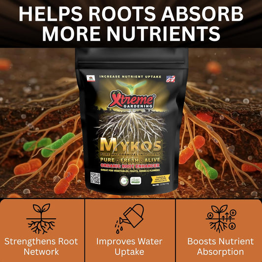 Xtreme Gardening Mykos Pure Mycorrhizal Inoculum – 2.2 lbs | Root Growth & Nutrient Uptake Enhancer