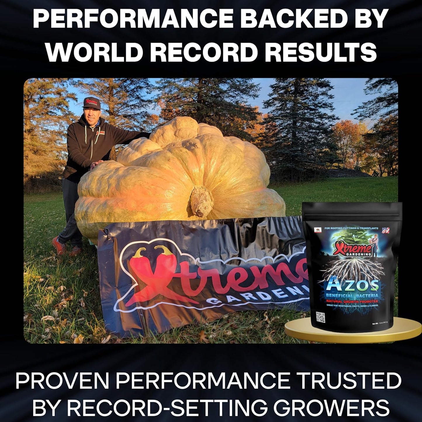 Xtreme Gardening Azos Growth Promoter – 12 oz | Nitrogen-Fixing Bacteria for Root & Vegetative Growth