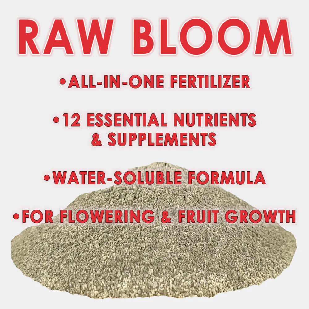 NPK RAW Bloom (3-12-12) – 8 oz & 2 lbs | Powerful Bloom Booster for Hydroponics & Soil