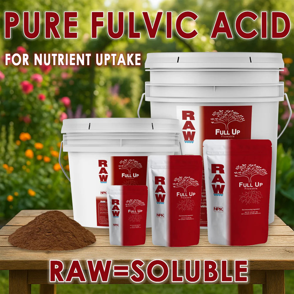 NPK RAW Full Up humic acid supplements all sizes