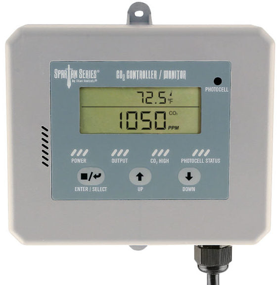 Titan Controls Spartan Series CO2 Controller | Digital CO₂ Monitor & Regulator for Grow Rooms