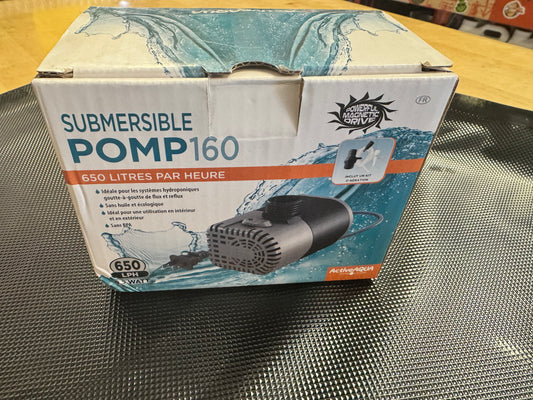 Active Aqua 160 GPH Submersible Water Pump - Hydroponics aquarium fountain pond
