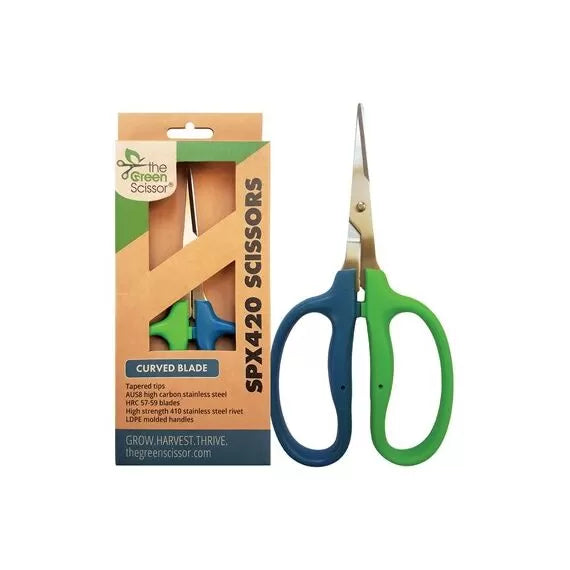 Green Scissor SPX420 Scissors – Straight & Curved (Pack of 2) | Precision Trimming & Pruning Set
