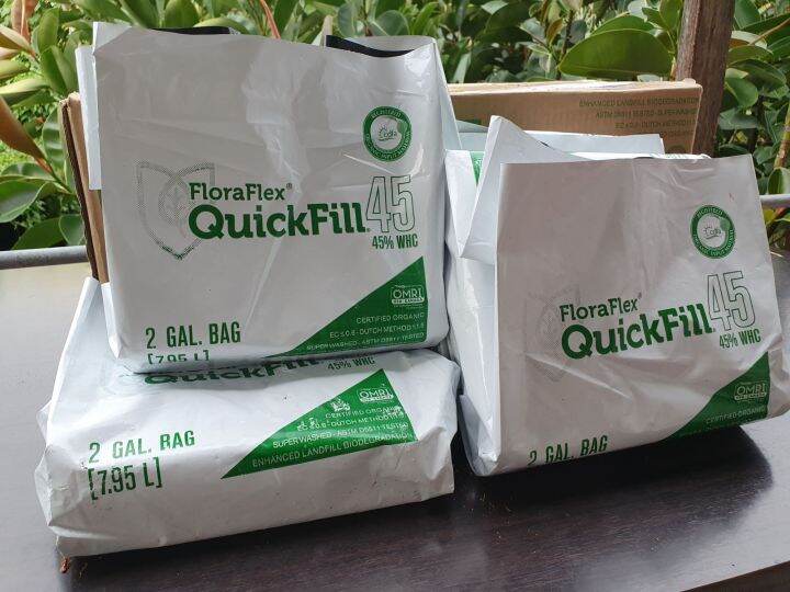 Quickfill™ Bag — 2 Gallon | 45% WHC | Pre-Filled Growing Bag | 5 Pack or 10 Pack