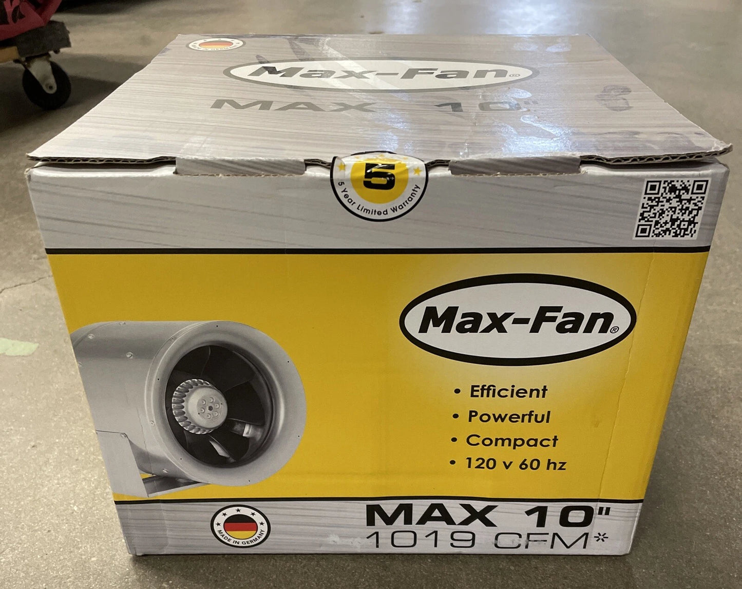 Can-Fan Max-Fan 10" – 1019 CFM | High-Performance Mixed Flow Inline Fan for Grow Rooms & Ventilation