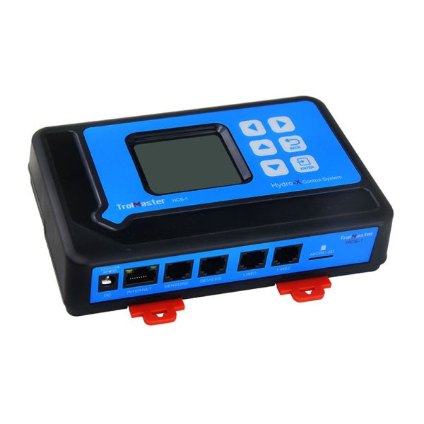 Front panel of TrolMaster HCS-1 Hydro-X environmental controller