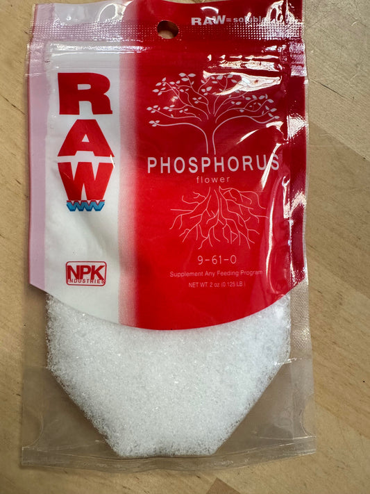 NPK RAW Phosphorus (9-61-0) – 2 oz | Highly Concentrated Bloom Booster for Hydroponics & Soil