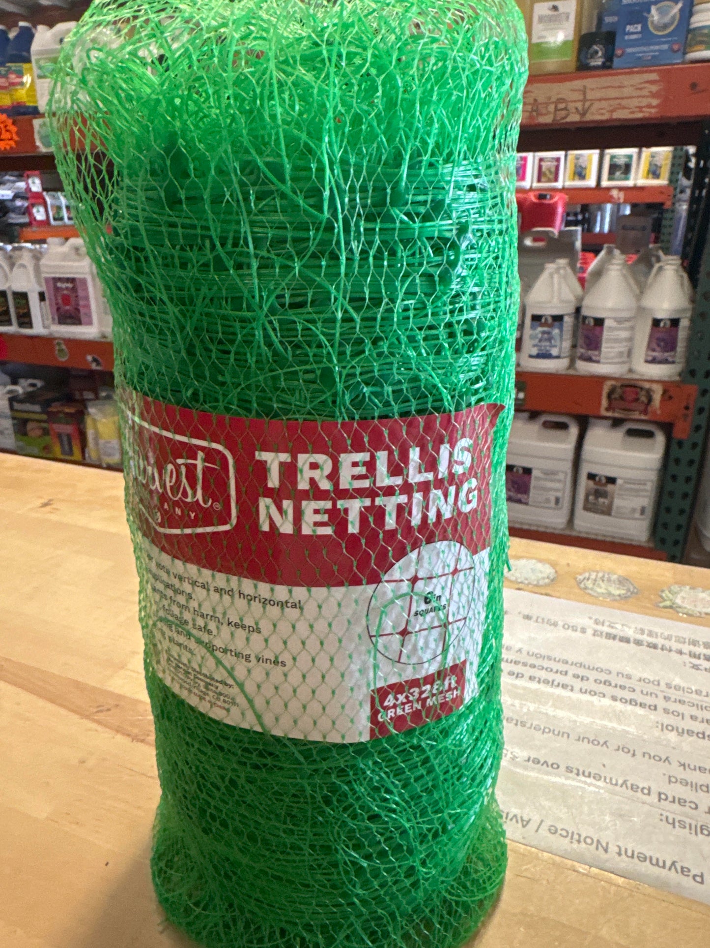 Heavy-duty plant trellis netting 4 ft and 6.5 ft widths